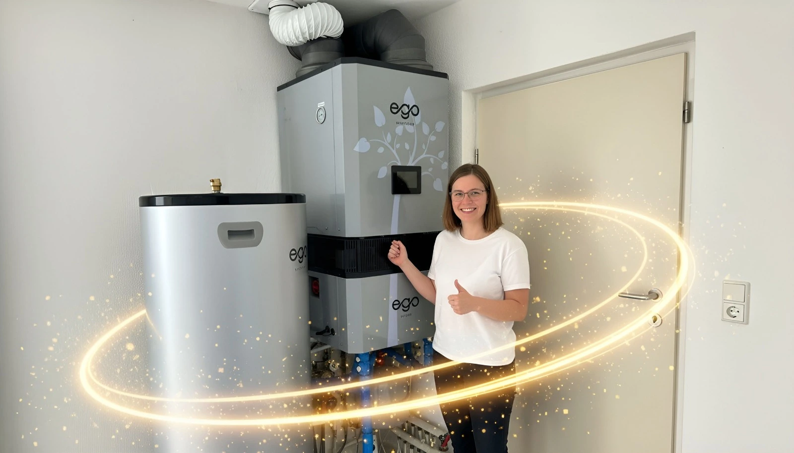 EGO warmtepomp installatie